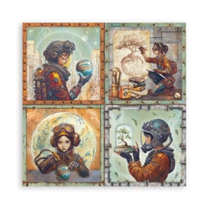 Alternative view of STAMPERİA, A New Beginning- Scrapbooking Paper Pad 10 sheets cm 30,5x30,5 (12"x12")