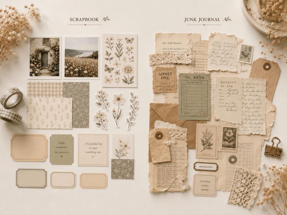 Scrapbook mu Junk Journal mı