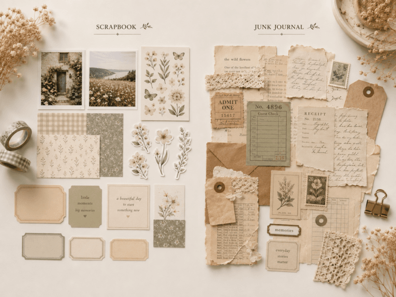 Scrapbook mu Junk Journal mı