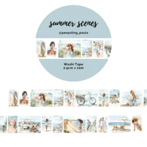 Penpaling Paula, Summer Scenes, Washi Tape, 2.5cmx10m