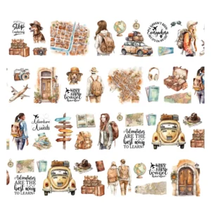 Alternative view of Penpaling Paula, Travel the World, Pet Tape, Kendinden Kesimli, 6cmx5m