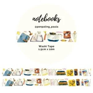Penpaling Paula, Notebooks Washi Tape,1.5cmx10m