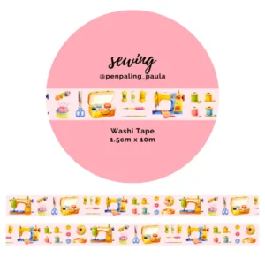 Penpaling Paula, Sewing Washi Tape,1.5cmx10m