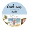 Penpaling Paula, Beach Vacay, Pet Tape, Kendinden Kesimli, 6cmx5m