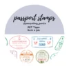 Penpaling Paula, Passport Stamps, Pet Tape, Kendinden Kesimli, 6cmx5m