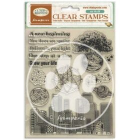 STAMPERİA, A new Beginning- Acrylic stamp cm 14x18