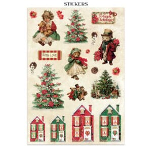 stamperia classic christmas junk journal stickers 2alt