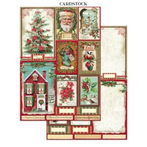 stamperia classic christmas junk journal stickers 7alt