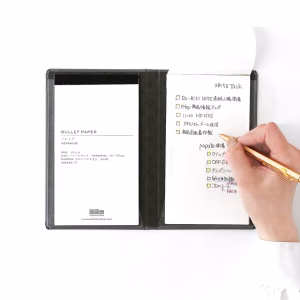 Bullet Jotter Writing Pad & Cover Set – Gabardine Ivory White - Görsel 3