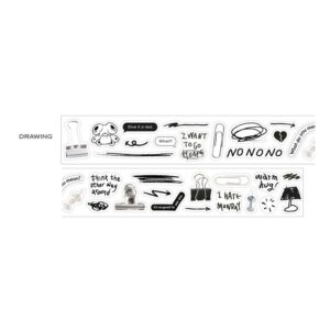 Iconic, Deco kiss cut tape, 02 Drawing - Görsel 3