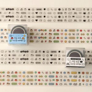 Iconic, Doodle Kiss Cut Tape Deco, 06 Black - Görsel 5