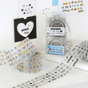 Alternative view of Iconic, Doodle Kiss Cut Tape Deco, 06 Black