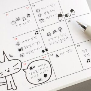 Iconic, Doodle Kiss Cut Tape Diary, 03 Day - Görsel 7