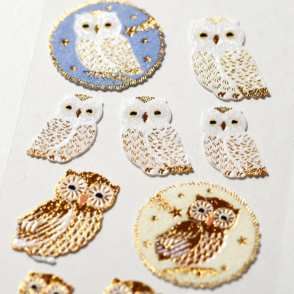 G. C. Press, Flocked stickers - Owl - Görsel 3
