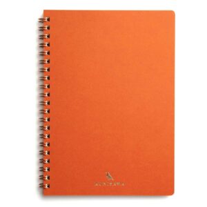 KUNISAWA, FIND RING NOTE, Tangerine, A5, 5mm Grid, 80 Pages