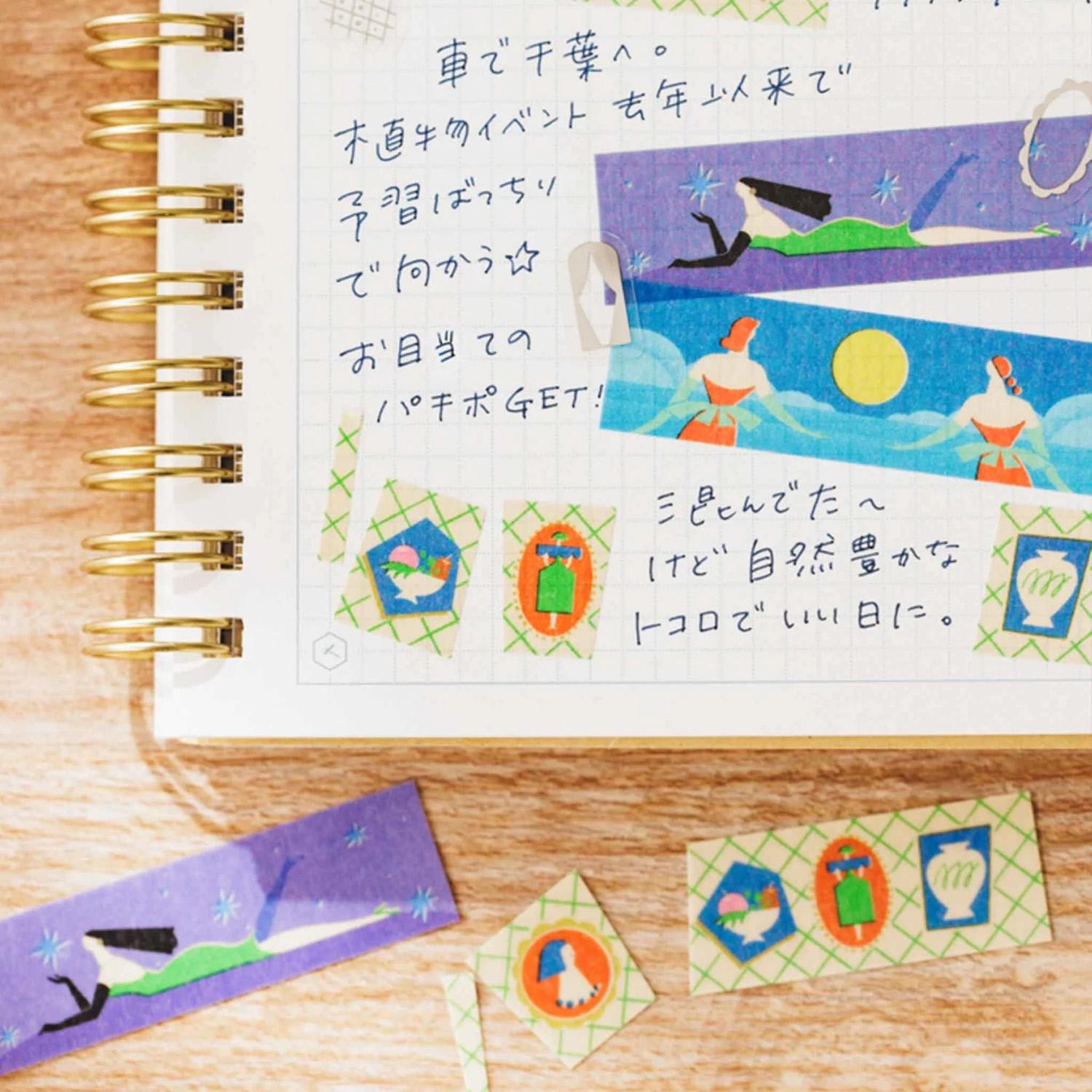 KING JIM, KITTA Collage Washi Tape Planet - Görsel 3