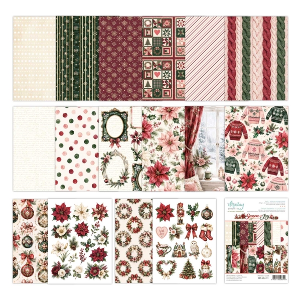 Mintay Papers, 6 x 8" Paper Set - Season of Joy - Görsel 2