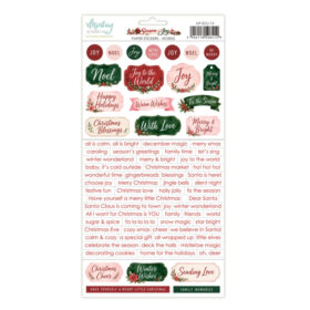 Mintay Papers, 6 x 12" Paper Stickers - Season of Joy - Words