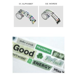 Iconic, Magazine Collage Kiss-cut Tape, 02 Words - Görsel 6