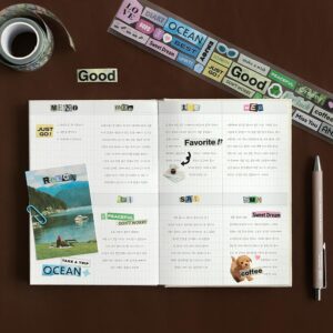 Alternative view of Iconic, Magazine Collage Kiss-cut Tape, 02 Words
