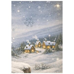 STAMPERİA, Silent Night, Rice paper, A6, 8 sheets, 10,5x14,8cm - Görsel 7