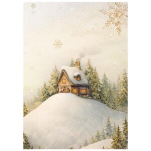 Alternative view of STAMPERİA, Silent Night, Rice paper, A6, 8 sheets, 10,5x14,8cm