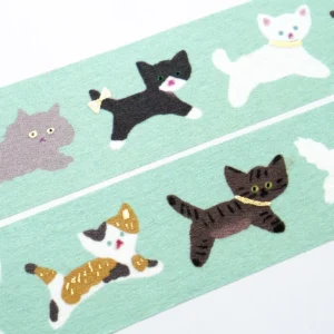 Cozyca Products, Washi Tape with Gold Details – CAT WALK by Reiko Tada - Görsel 4