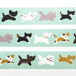 Cozyca Products, Washi Tape with Gold Details – CAT WALK by Reiko Tada - Görsel 3