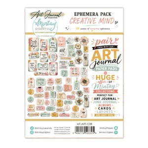 Alternative view of Mintay Papers Art Journal Ephemera Pack - Creative Mind, 68 pcs