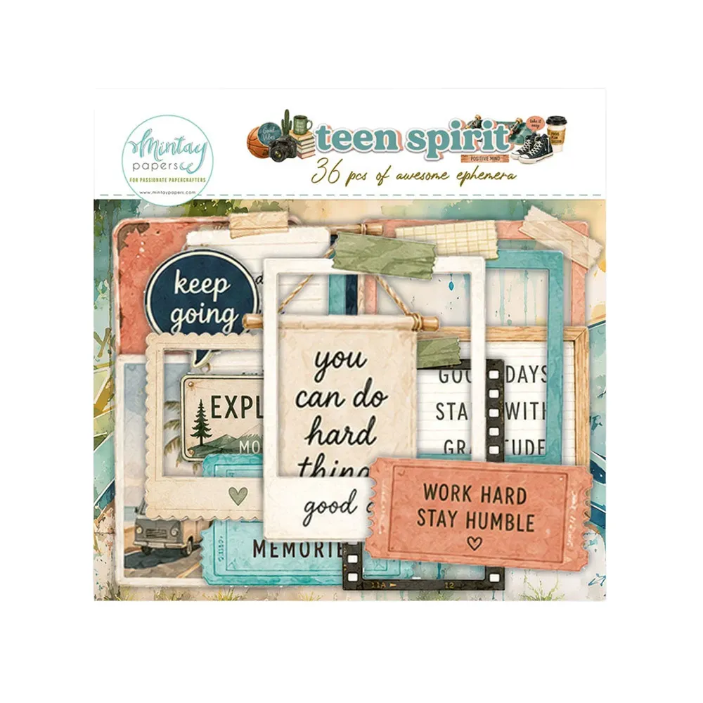 Mintay Papers, Paper Ephemera - Teen Spirit, 36 pcs