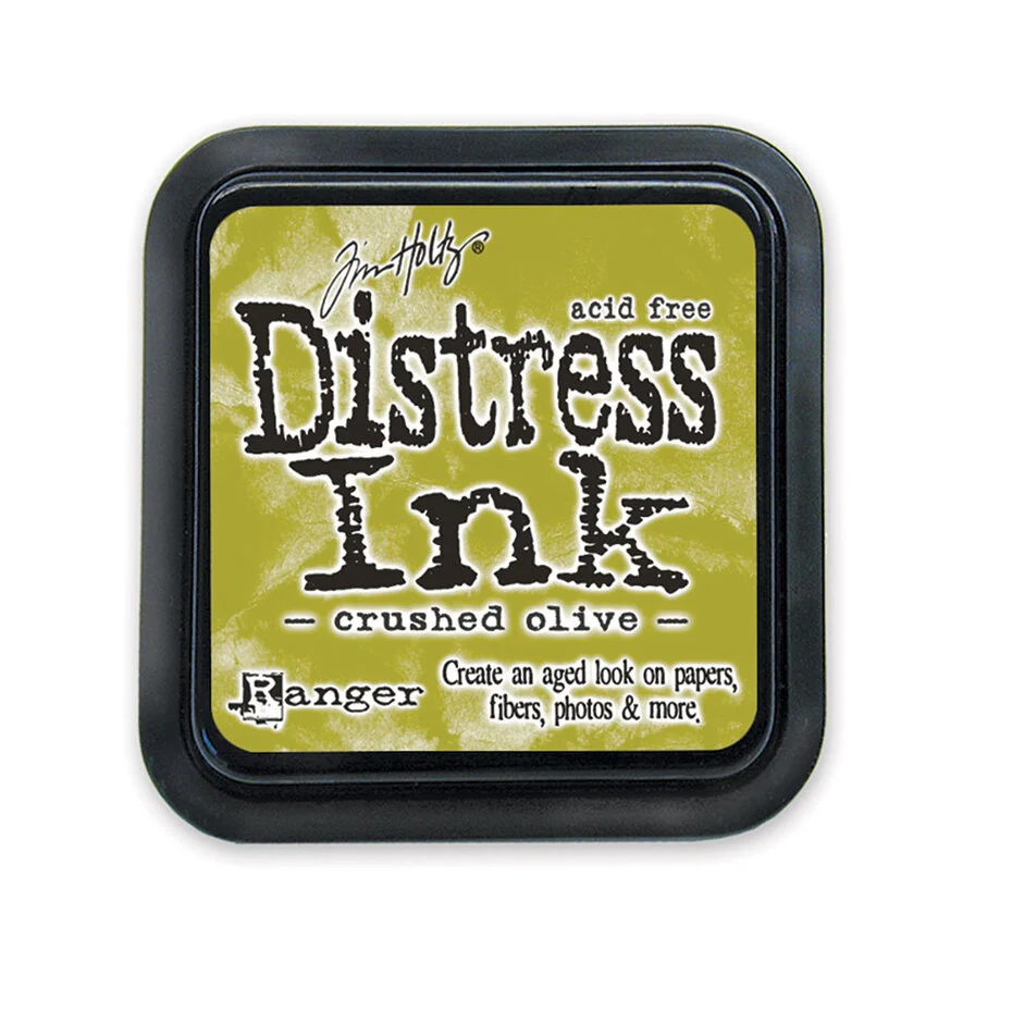 Ranger, Tim Holtz, Distress Ink Pad, Crushed Olive
