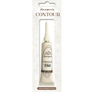 Stamperia, Create Happiness Contour Liner, White, 20 ml